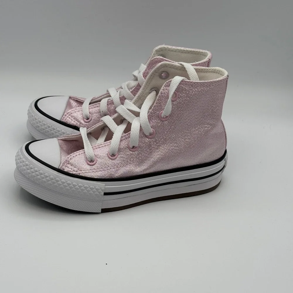 Converse CTAS EVA Lift Hi Shoes Youth Size 11 Pink White Black A17128F